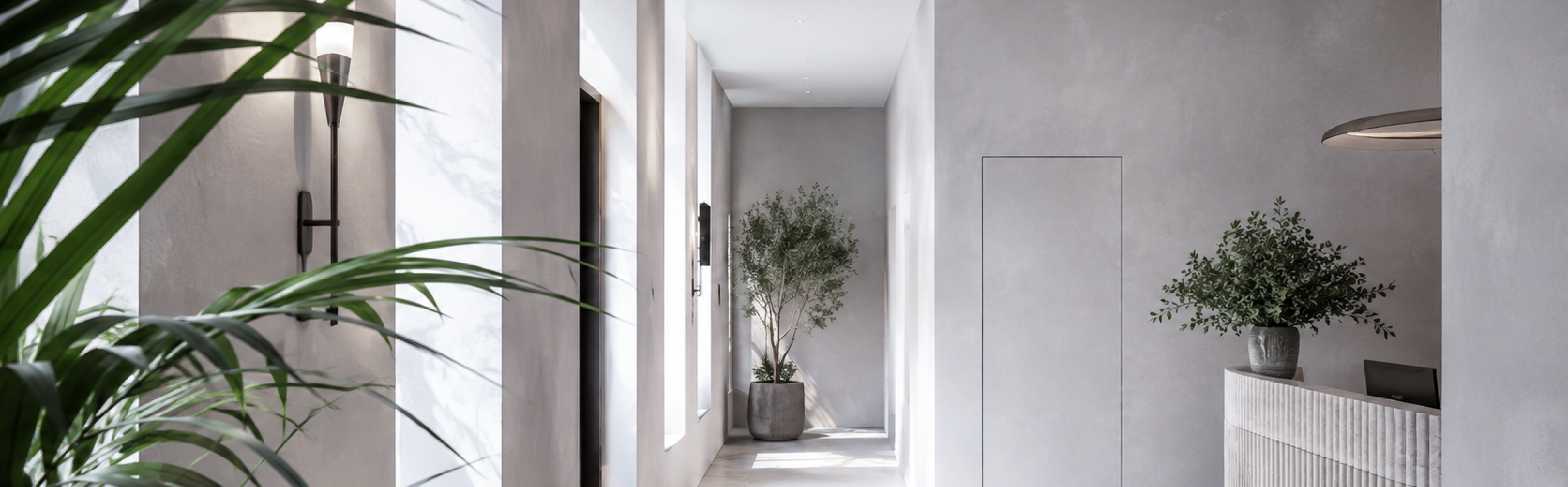 Modern interior corridor